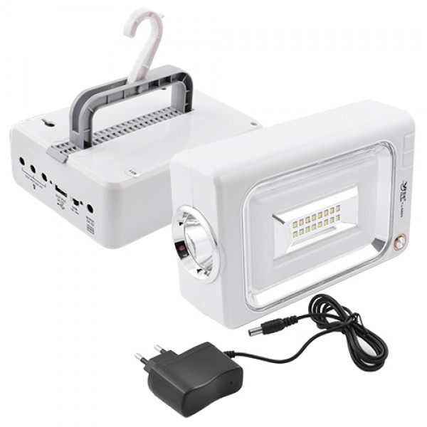 Фонарь переносной аккумуляторный Luxury 6869 16SMD+30SMD 5500 Mah Белый (30-4233)
Фонарь переносной аккумуляторный Luxury 6869 16SMD+30SMD 5500 Mah Белый (30-4233)