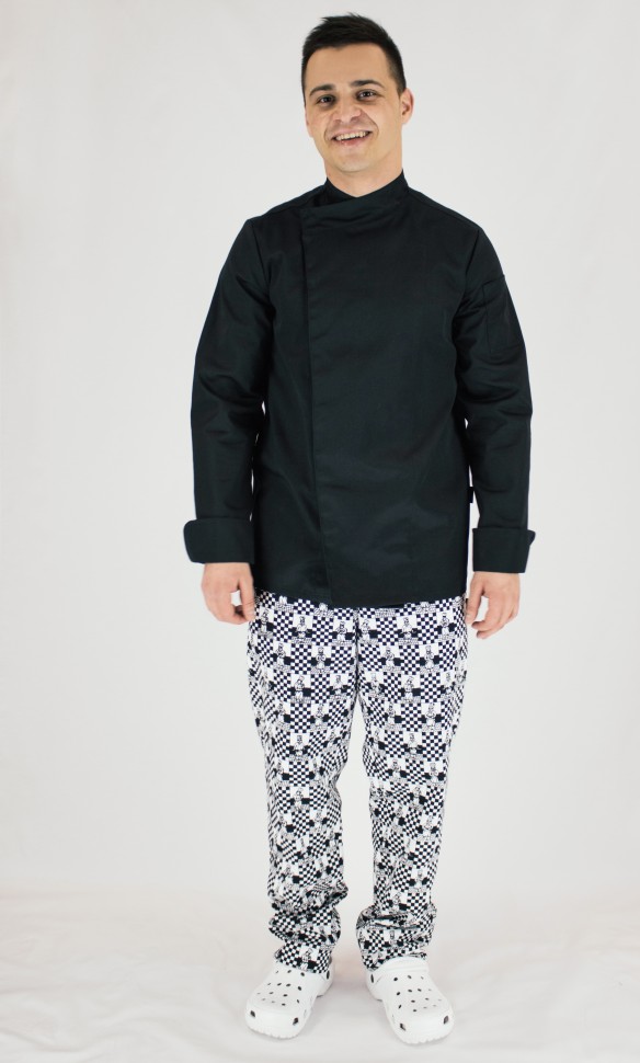 Китель поварской Lux-Form Шеф черный 103161, Китель поварской Lux-Form Шеф черный 103161 58 
Китель поварской Lux-Form Шеф черный 103161, Китель поварской Lux-Form Шеф черный 103161 58