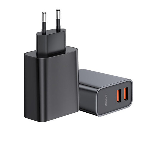 Сетевое зарядное устройство для телефона с быстрой зарядкой QC4.0/PD BASEUS Speed |2USB, QC4.0/PD, 30W, 5A|
Сетевое зарядное устройство для телефона с быстрой зарядкой QC4.0/PD BASEUS Speed |2USB, QC4.0/PD, 30W, 5A|