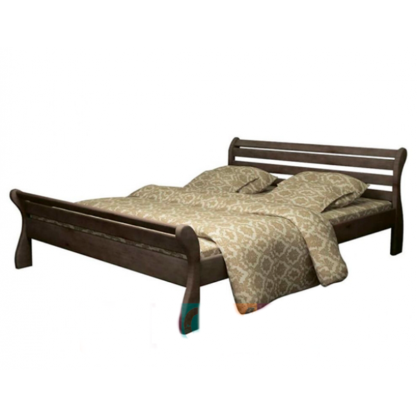 Кровать двуспальная деревянная из сосны Верона MebiGrand в спальню 160x200 цвет Орех темный 
Кровать двуспальная деревянная из сосны Верона MebiGrand в спальню 160x200 цвет Орех темный