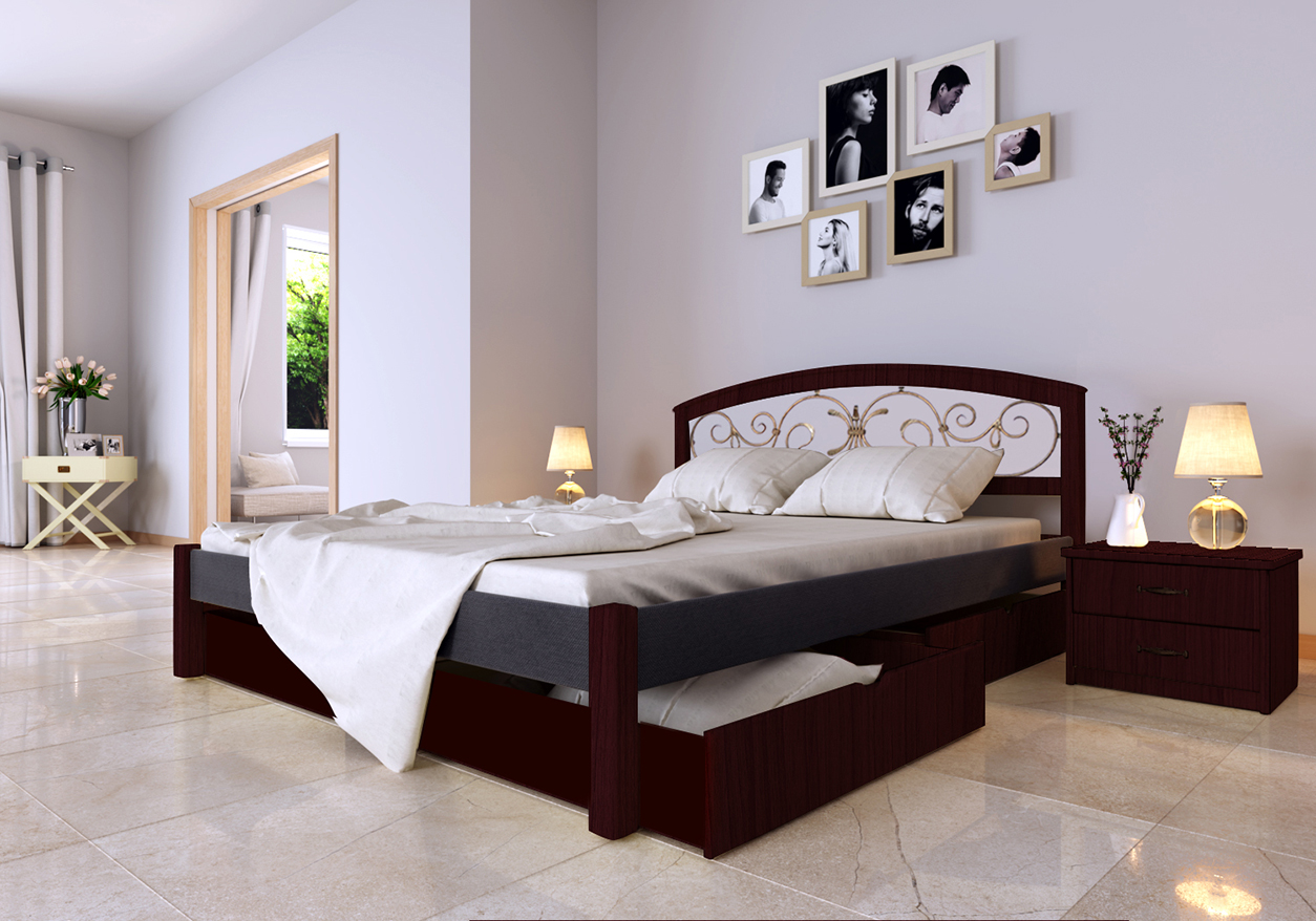 Кровать двуспальная деревянная / ДСП Британия Ковка Комби ЧДК в спальню без ящиков 180x200 цвет Серый/Махонь
Кровать двуспальная деревянная / ДСП Британия Ковка Комби ЧДК в спальню без ящиков 180x200 цвет Серый/Махонь