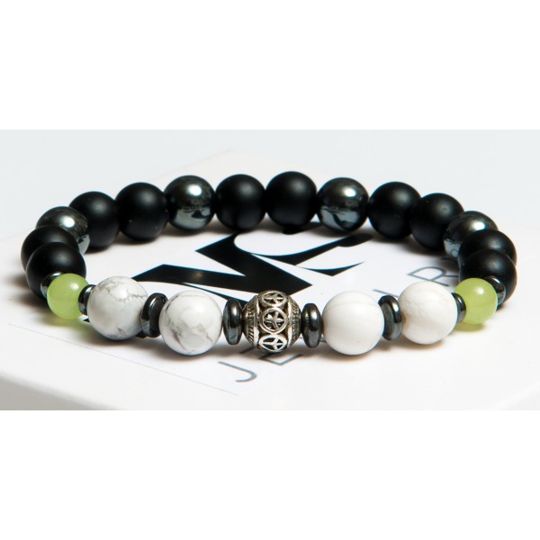 Браслет мужской DMS Jewelry из оникса, шунгита, гематита, кахолонга с мячом Элегантный Оникс
Браслет мужской DMS Jewelry из оникса, шунгита, гематита, кахолонга с мячом Элегантный Оникс