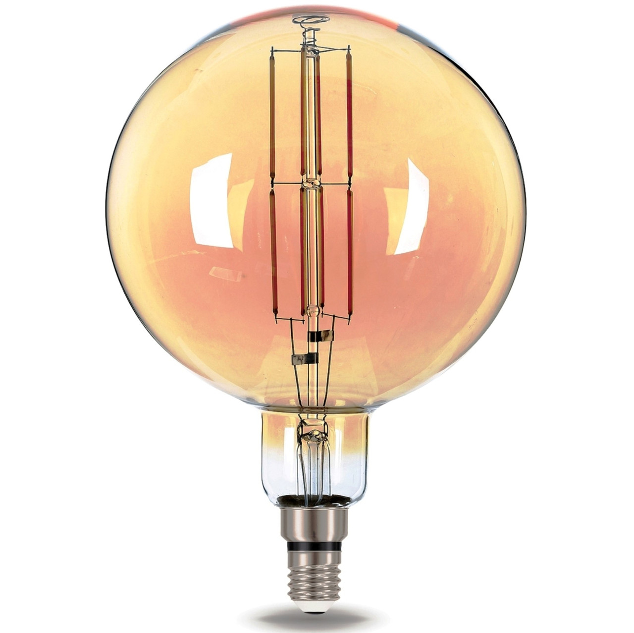 Лампа светодиодная LED Vintage Filament G200 8W E27 200*300mm Golden 780lm 2400K
Лампа светодиодная LED Vintage Filament G200 8W E27 200*300mm Golden 780lm 2400K