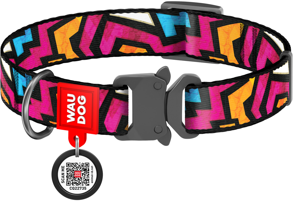 Ошейник для собак нейлоновый Collar WAUDOG Nylon c QR паспортом, рисунок "Граффити", металлическая пряжка-фастекс, M, Ш 20 мм, Дл 24-40 см (5116)
Ошейник для собак нейлоновый Collar WAUDOG Nylon c QR паспортом, рисунок "Граффити", металлическая пряжка-фастекс, M, Ш 20 мм, Дл 24-40 см (5116)