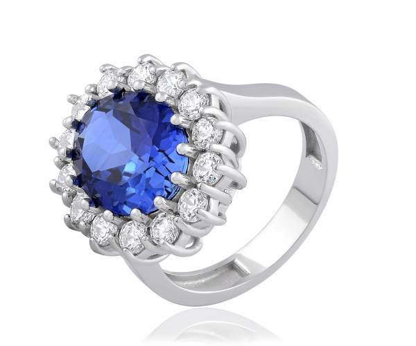 Кольцо из белого золота с сапфиром корундовым и камнями SWAROVSKI Zirconia "Купава", КД4200/1SWКСПФ, 18 размер
Кольцо из белого золота с сапфиром корундовым и камнями SWAROVSKI Zirconia "Купава", КД4200/1SWКСПФ, 18 размер