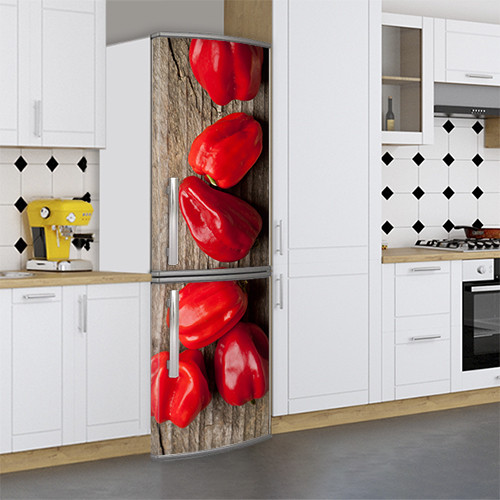 Дизайн холодильника, Магнит, 200 х 60 см, Лицевая (holMM1_ed11226 Еда)