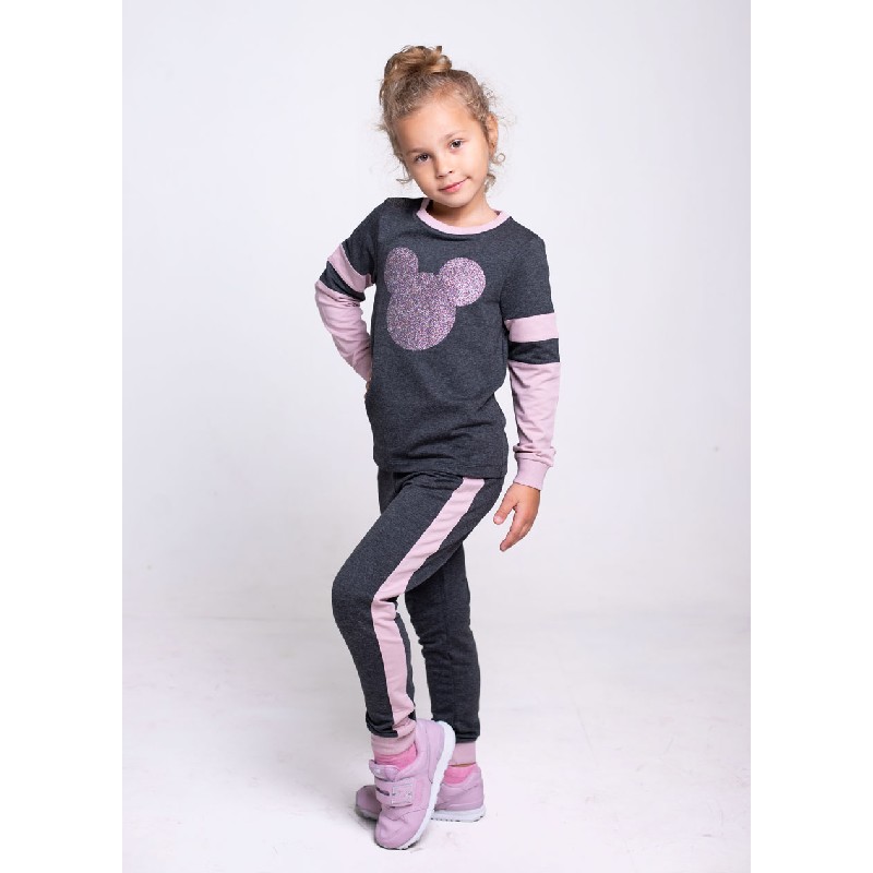 Костюм для девочек VIDOLI G-20624W 110 см серый (430373) 
Костюм для девочек VIDOLI G-20624W 110 см серый (430373)