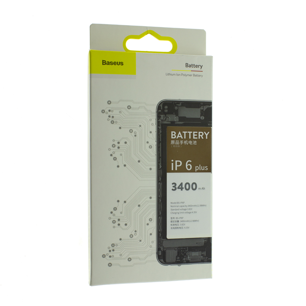 Аккумулятор для телефона (смартфона) Baseus ACCB-BIP6P 3400 mAh для iPhone 6 Plus Original PRC
Аккумулятор для телефона (смартфона) Baseus ACCB-BIP6P 3400 mAh для iPhone 6 Plus Original PRC