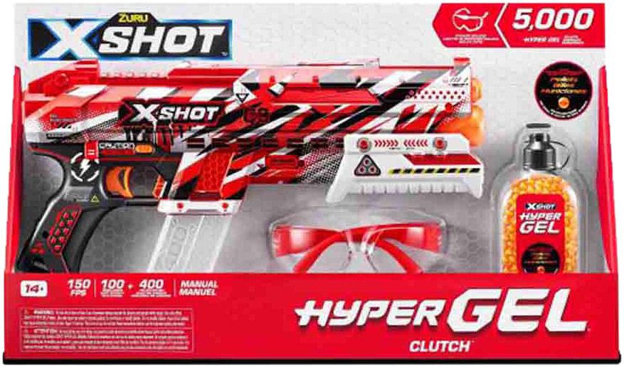 Скорострельный бластер Zuru X Shot Hyper Gel small 5000 гелевых шариков