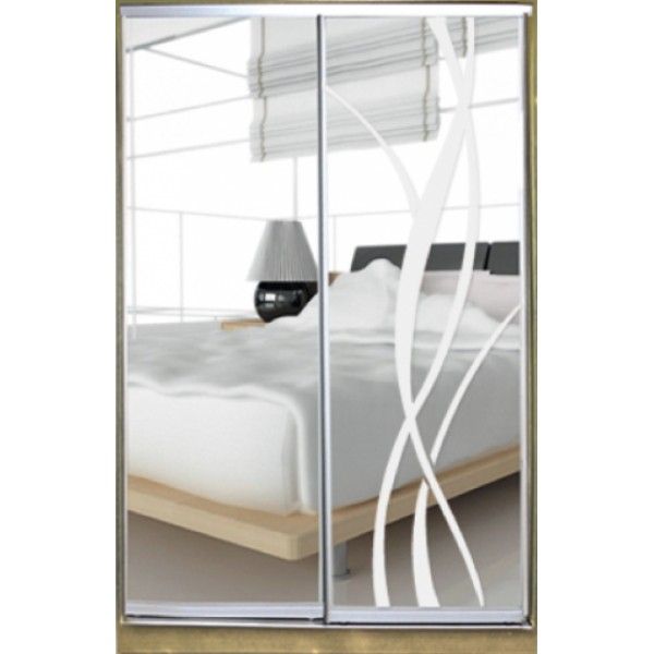 Шкаф купе Стандарт 1 Зеркало/Зеркало с Пескоструем-2 1400x2100x450 двухдверный Matroluxe
Шкаф купе Стандарт 1 Зеркало/Зеркало с Пескоструем-2 1400x2100x450 двухдверный Matroluxe