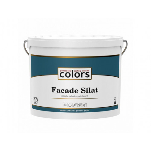 Cиликатная фасадная краска на базе жидкого калийного стекла Colors Facade Silat
Cиликатная фасадная краска на базе жидкого калийного стекла Colors Facade Silat