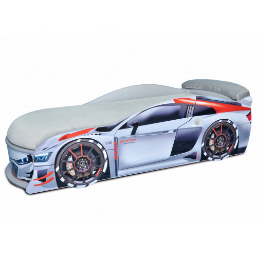 Кровать машина Audi Turbo серая 80х180 ДСП без подъемного механизма матрас светло-серый
Кровать машина Audi Turbo серая 80х180 ДСП без подъемного механизма матрас светло-серый