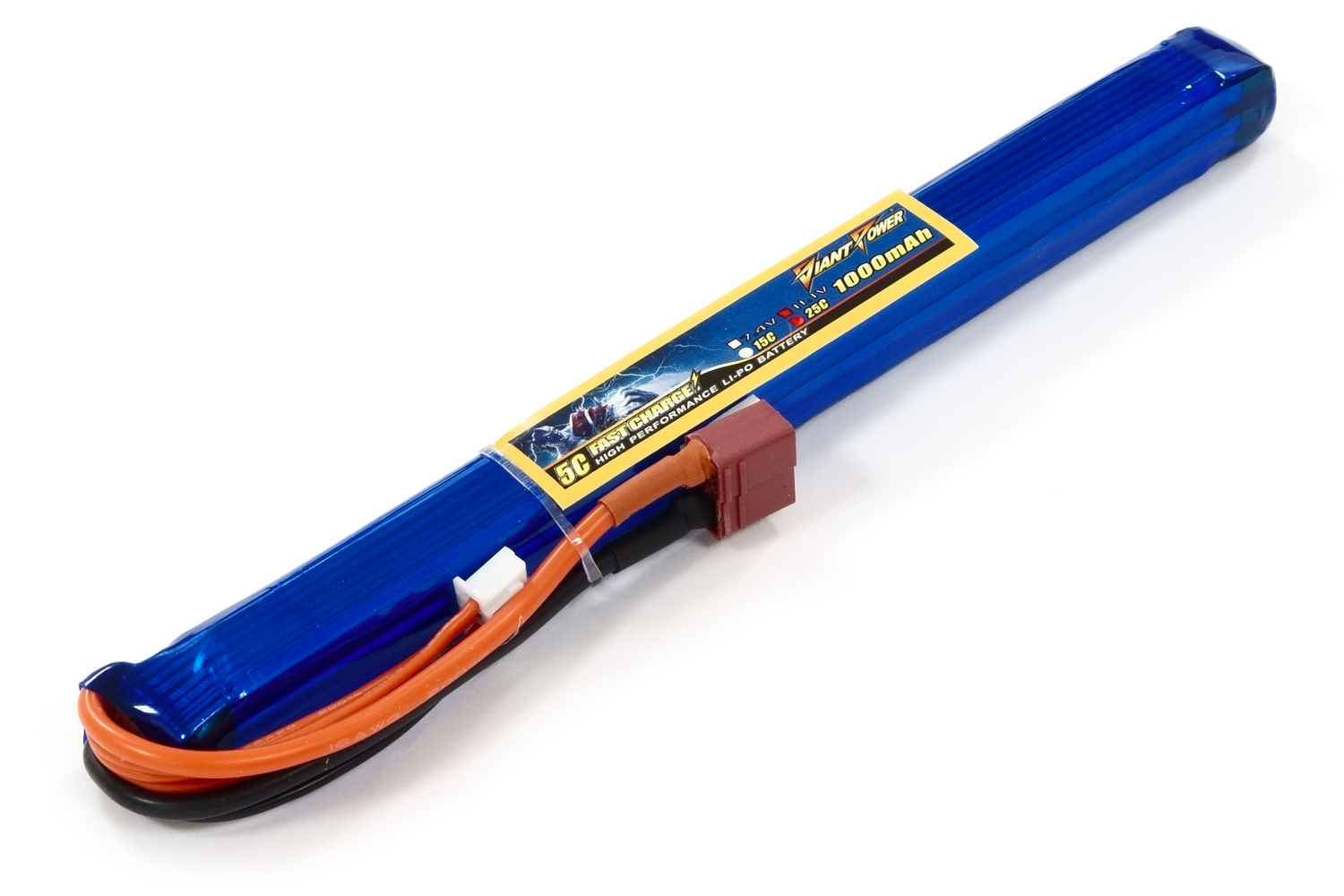Аккумулятор для страйкбола Giant Power (Dinogy) Li-Pol 11.1V 3S 1000mAh 25C 15х15х185мм T-Plug
Аккумулятор для страйкбола Giant Power (Dinogy) Li-Pol 11.1V 3S 1000mAh 25C 15х15х185мм T-Plug