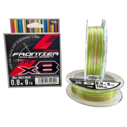 Шнур YGK Frontier X8 Multi color #0.8 100m (134241)
Шнур YGK Frontier X8 Multi color #0.8 100m (134241)