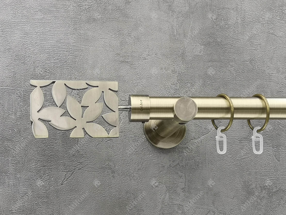 Карниз Quadrum Делия 240 см одинарный универсальный Антик 25 мм гладкая (кольца с крючками)
Карниз Quadrum Делия 240 см одинарный универсальный Антик 25 мм гладкая (кольца с крючками)