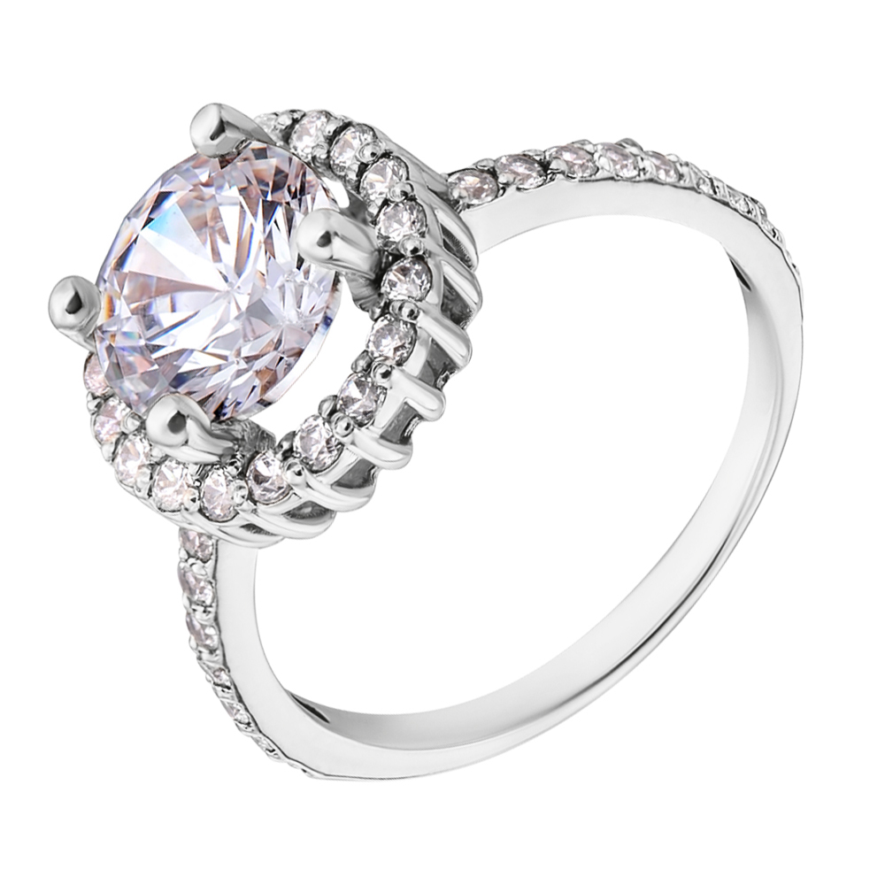 Золотое кольцо в белом цвете с цирконием Swarovski и фианитами 000036664 17.5 размера
Золотое кольцо в белом цвете с цирконием Swarovski и фианитами 000036664 17.5 размера
