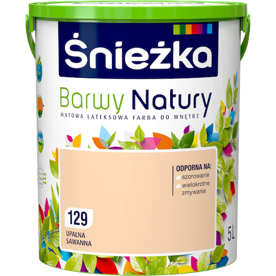 Матовая латексная краска для интерьеров Sniezka Barwy Natury 129Т Персиковый ГОРЯЧАЯ САВАННА 5л
Матовая латексная краска для интерьеров Sniezka Barwy Natury 129Т Персиковый ГОРЯЧАЯ САВАННА 5л