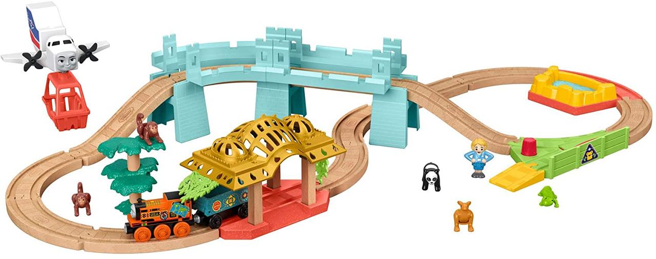 Железная дорога Томас и друзья Большой мир Fisher-price Thomas and Friends Wood Big World Adventures set FXT66
Железная дорога Томас и друзья Большой мир Fisher-price Thomas and Friends Wood Big World Adventures set FXT66