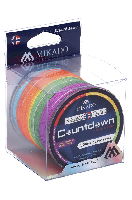 Шнур рыболовный Mikado Norway Quest Countdown 300 м 0.18 мм 14.650 кг Multicolor
Шнур рыболовный Mikado Norway Quest Countdown 300 м 0.18 мм 14.650 кг Multicolor