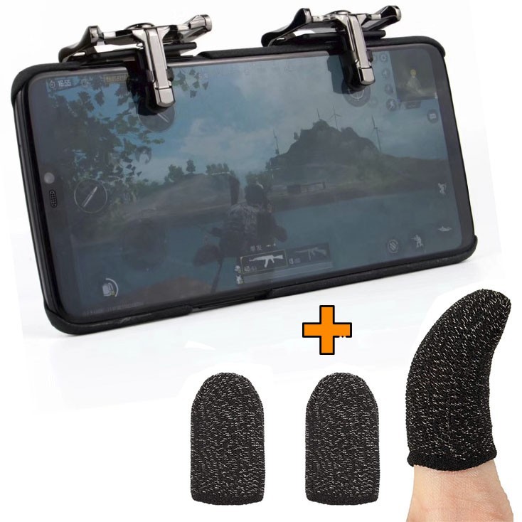 Игровые контроллеры Marpiel S18 (геймпад триггеры курки для смартфона для PUBG) + напальчники
Игровые контроллеры Marpiel S18 (геймпад триггеры курки для смартфона для PUBG) + напальчники