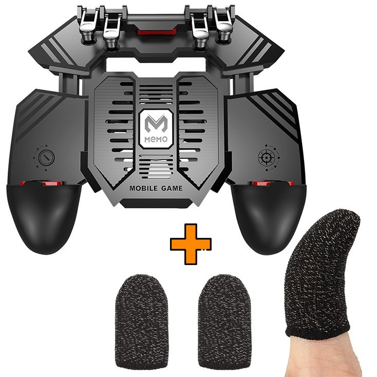 Игровые контроллеры Memo AK77 1200 mAh (геймпад триггеры курки для смартфона для PUBG) + напальчники
Игровые контроллеры Memo AK77 1200 mAh (геймпад триггеры курки для смартфона для PUBG) + напальчники