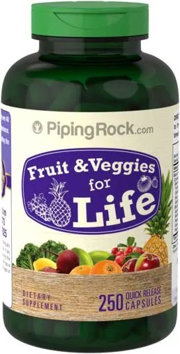 Витамины Piping Rock Fruit & Veggies for Life 250 Capsules Фрукты и овощи для жизни
Витамины Piping Rock Fruit & Veggies for Life 250 Capsules Фрукты и овощи для жизни
