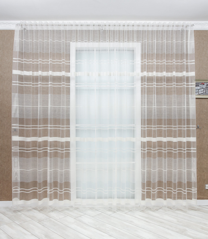 Тюль фатин в полоску Lanita 250х500см (BLN-7432) молочный
Тюль фатин в полоску Lanita 250х500см (BLN-7432) молочный