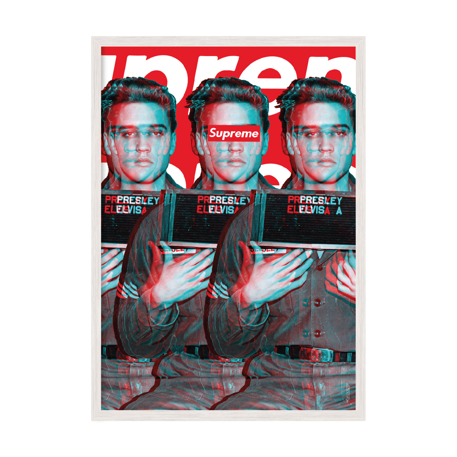 Постер "Supreme - Elvis Presley" с антибликовым стеклом 42 x 59.4 см в белой рамке
Постер "Supreme - Elvis Presley" с антибликовым стеклом 42 x 59.4 см в белой рамке