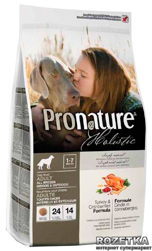 Сухой корм для взрослых собак Pronature Holistic Adult со вкусом индейки и клюквы 13.6 кг
Сухой корм для взрослых собак Pronature Holistic Adult со вкусом индейки и клюквы 13.6 кг