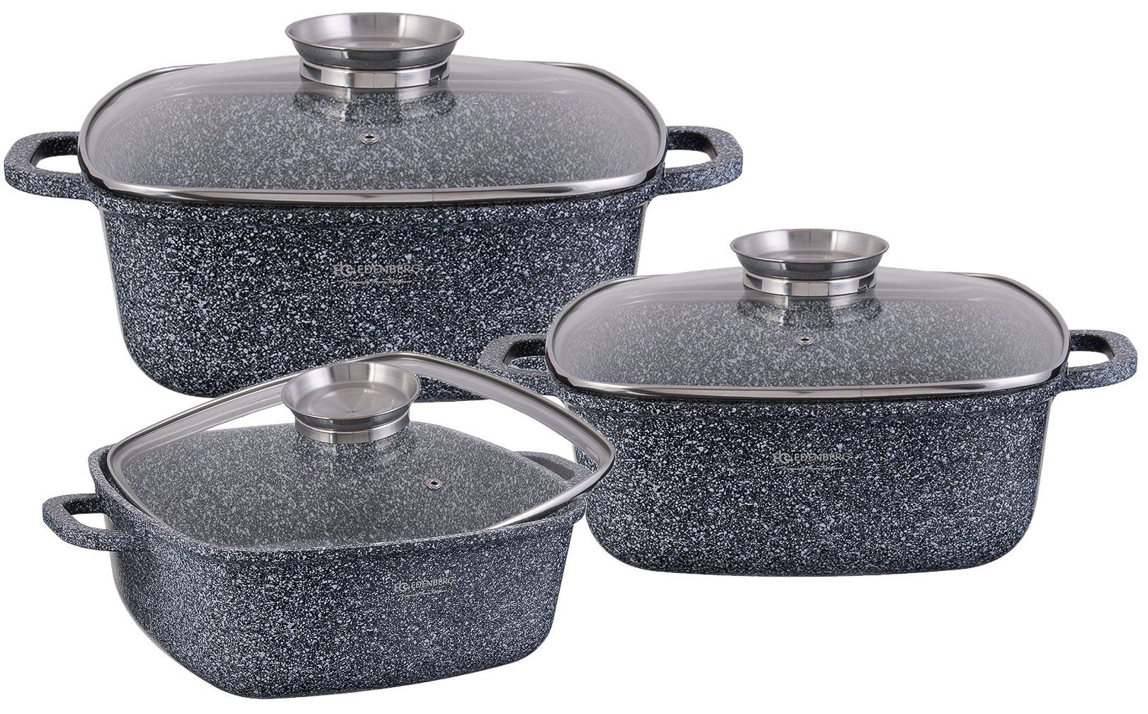 Уникальный набор кастрюль из нержавеющей стали с мраморным покрытием Edenberg EB-8030 6 предметов
Уникальный набор кастрюль из нержавеющей стали с мраморным покрытием Edenberg EB-8030 6 предметов