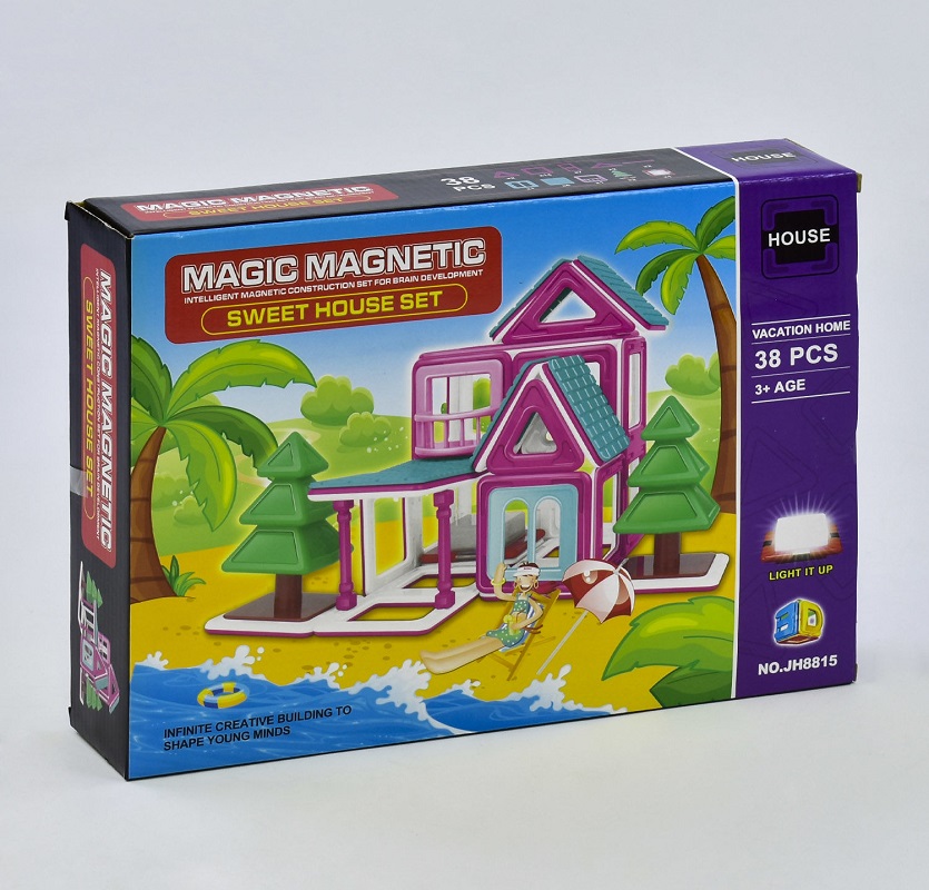 Детский магнитный конструктор Magic Magnetic Пляжный домик JH 8815 38 деталей Разноцветный (2-JH8815-73871)
Детский магнитный конструктор Magic Magnetic Пляжный домик JH 8815 38 деталей Разноцветный (2-JH8815-73871)