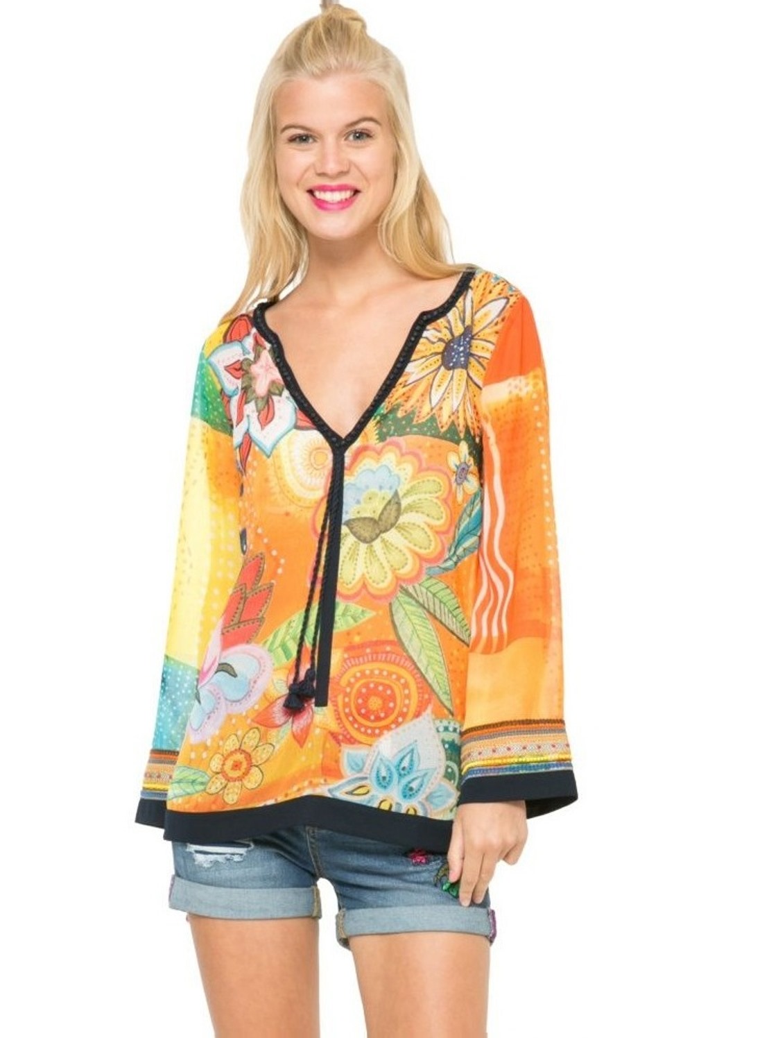 Блуза с цветами Desigual 61B23A3 Желтый, Блуза с цветами Desigual 61B23A3 M Желтый
Блуза с цветами Desigual 61B23A3 Желтый, Блуза с цветами Desigual 61B23A3 M Желтый
