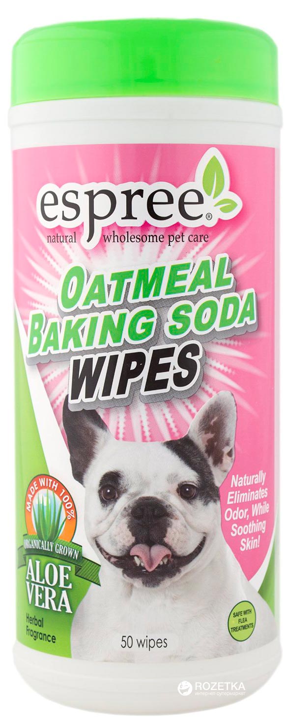 Салфетки Espree Oatmeal Baking Soda Wipes с протеинами овса и пищевой содой для собак 50 шт
Салфетки Espree Oatmeal Baking Soda Wipes с протеинами овса и пищевой содой для собак 50 шт