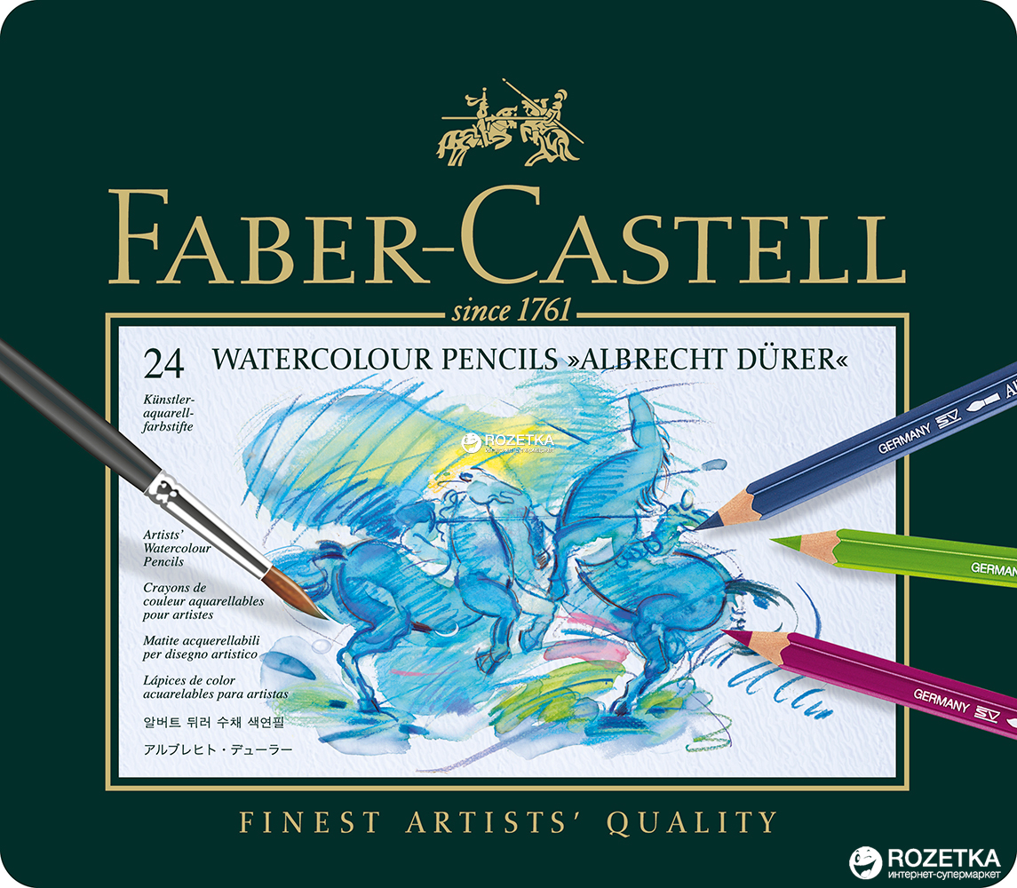 Набор цветных акварельных карандашей Faber-Castell Albrecht Dürer 24 шт (117524)
Набор цветных акварельных карандашей Faber-Castell Albrecht Dürer 24 шт (117524)