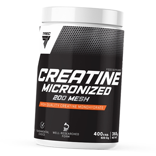 Креатин Моногидрат, Creatine Micronized 200 mesh, Trec Nutrition 400капс (31101006)
Креатин Моногидрат, Creatine Micronized 200 mesh, Trec Nutrition 400капс (31101006)