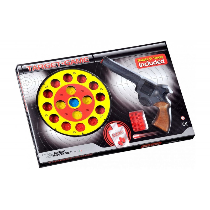Пистолет EDISON Target Game 28см 8-зарядный с мишенью и пульками (485/22) (ED-0485220)
Пистолет EDISON Target Game 28см 8-зарядный с мишенью и пульками (485/22) (ED-0485220)