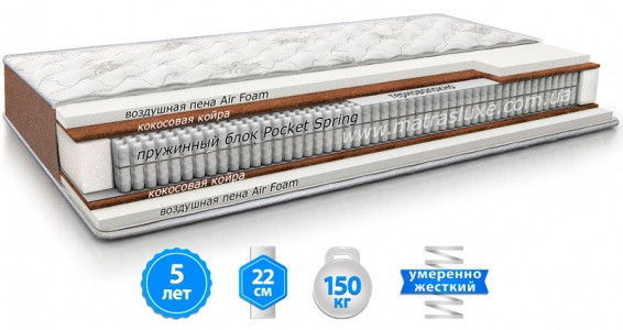 Матрас MOKKO (МОККО) ортопедический двухсторонний зима лето ТМ MATROLUXE 140х200
Матрас MOKKO (МОККО) ортопедический двухсторонний зима лето ТМ MATROLUXE 140х200