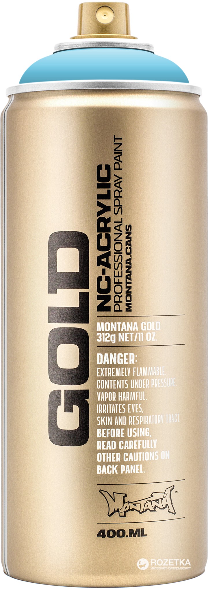 Акриловая краска-спрей Montana Gold 5020 Детской голубой 400 мл (Baby Blue) (4048500284823)
Акриловая краска-спрей Montana Gold 5020 Детской голубой 400 мл (Baby Blue) (4048500284823)