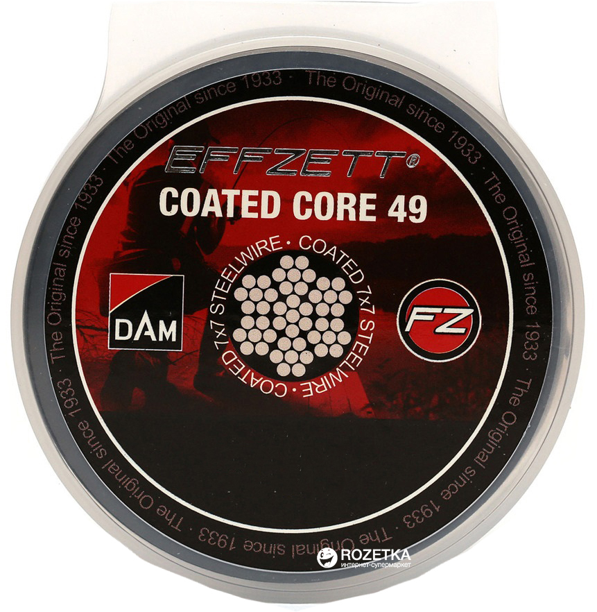 Поводочный стальной материал 7х7 DAM Effzet Coated Core 49 Steeltrace 10 м 24 кг (56412)
Поводочный стальной материал 7х7 DAM Effzet Coated Core 49 Steeltrace 10 м 24 кг (56412)