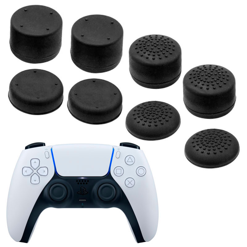 Силиконовые накладки на аналоговые стики Honson для джойстика PS5 Dualsense черные комплект 8 шт
Силиконовые накладки на аналоговые стики Honson для джойстика PS5 Dualsense черные комплект 8 шт
