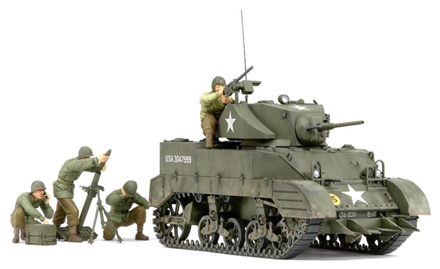 Сборная модель Tamiya Американский легкий танк M5A1 "Pursuit Operation" набор с 4 фигурками (35313)
Сборная модель Tamiya Американский легкий танк M5A1 "Pursuit Operation" набор с 4 фигурками (35313)