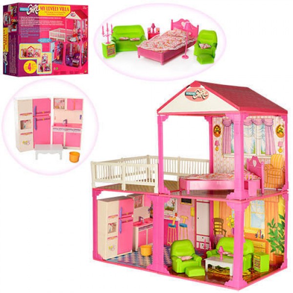 Кукольный домик Shifeng Toys 6982В "My Lovely Villa" Двухэтажный с мебелью Розовый
Кукольный домик Shifeng Toys 6982В "My Lovely Villa" Двухэтажный с мебелью Розовый