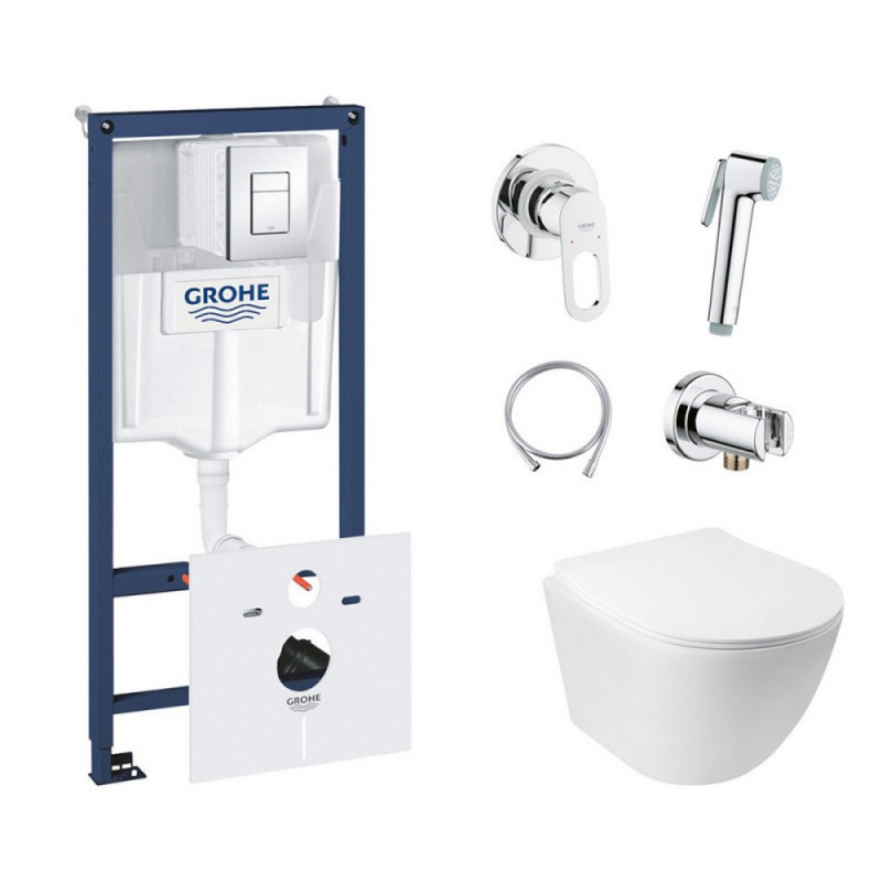 Комплект инсталляция Grohe Rapid SL 38827000 + унитаз с сиденьем Qtap Jay QT07335176W + набор для гигиенического душа со смесителем Grohe BauLoop 111042
Комплект инсталляция Grohe Rapid SL 38827000 + унитаз с сиденьем Qtap Jay QT07335176W + набор для гигиенического душа со смесителем Grohe BauLoop 111042
