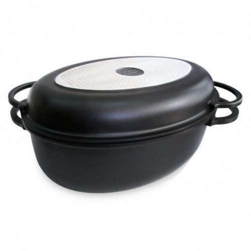 Гусятница алюминиевая с антипригарным покрытием Lessner Black Pro New 55874 (8.6л)
Гусятница алюминиевая с антипригарным покрытием Lessner Black Pro New 55874 (8.6л)