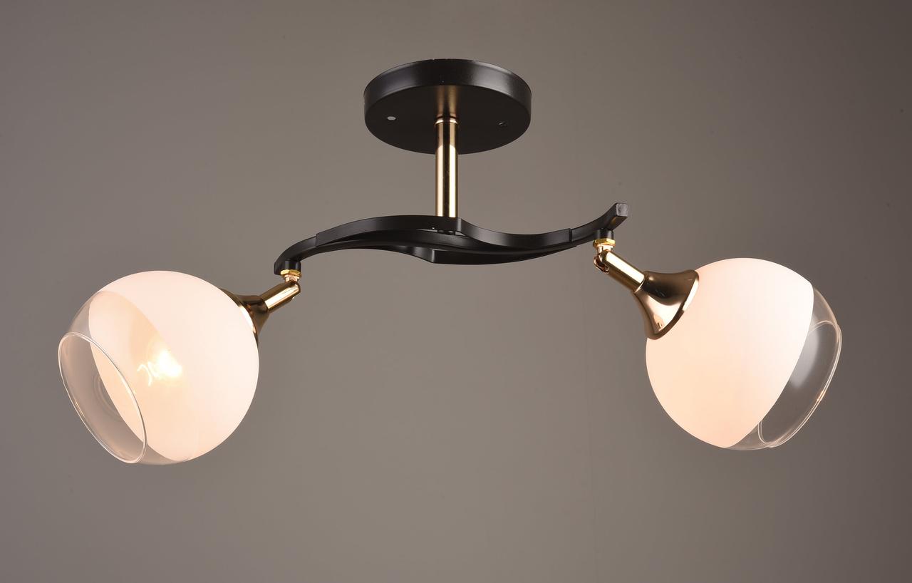 Люстра потолочная классическая SVLIGHT двухламповая поворотная 3664/2 черный+золото 
Люстра потолочная классическая SVLIGHT двухламповая поворотная 3664/2 черный+золото