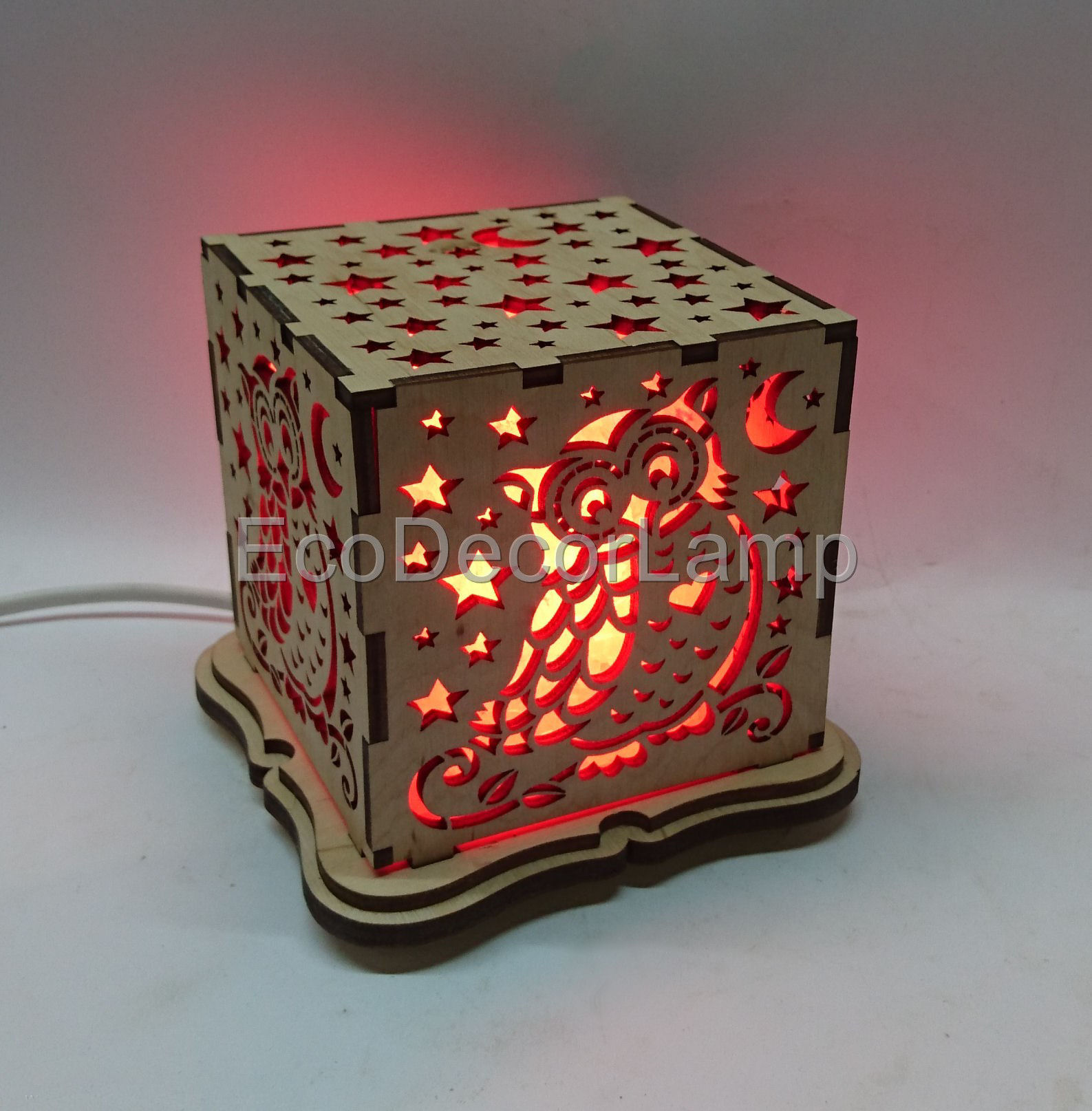 Соляной светильник EcoDecorLamp Куб Сова красный
Соляной светильник EcoDecorLamp Куб Сова красный