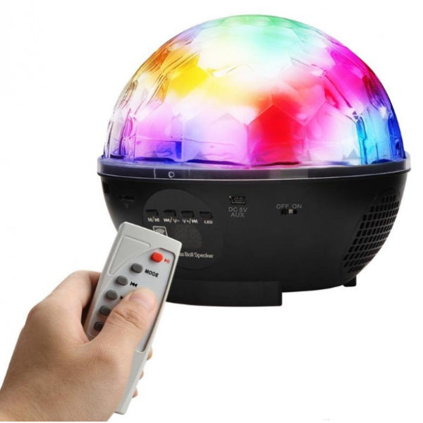 Диско шар (дискошар) беспроводной аккумуляторный с Bluetooth с пультом ДУ 7 color DMX 512
Диско шар (дискошар) беспроводной аккумуляторный с Bluetooth с пультом ДУ 7 color DMX 512