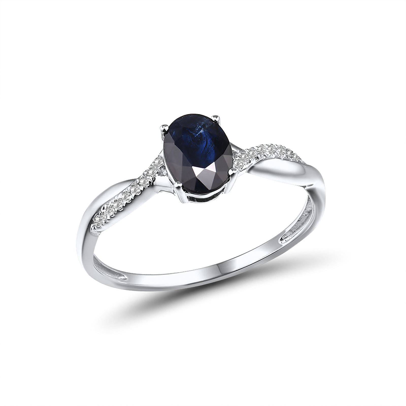 Кольцо из белого золота с бриллиантами и сапфиром 1744971, размер 17.5
Кольцо из белого золота с бриллиантами и сапфиром 1744971, размер 17.5