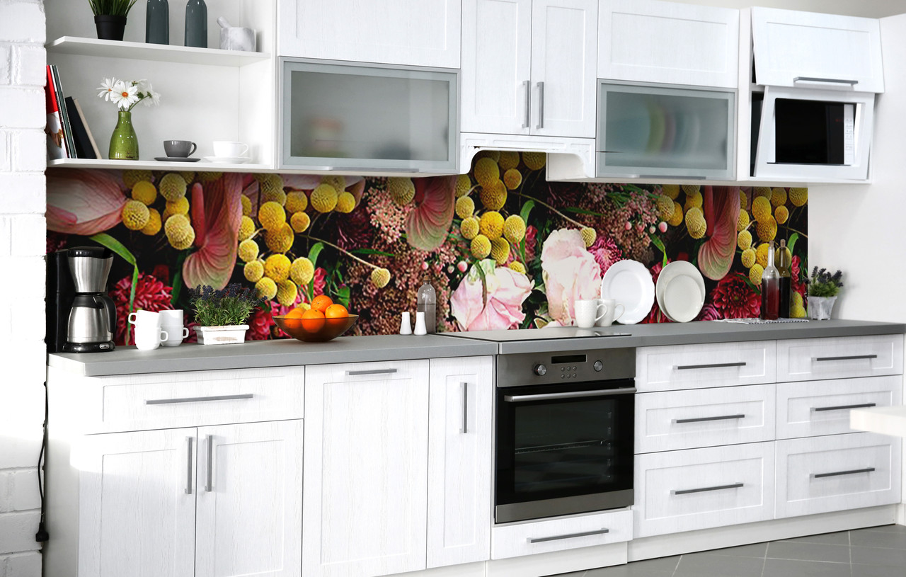 Скинали на кухню Zatarga «Цветочная композиция» 650х2500 мм виниловая 3Д наклейка кухонный фартук
Скинали на кухню Zatarga «Цветочная композиция» 650х2500 мм виниловая 3Д наклейка кухонный фартук