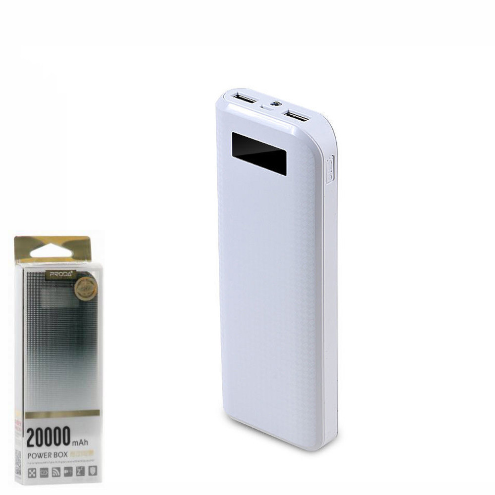 Портативное зарядное устройство (Power Bank) Remax Power Box PPL-12 20000mAh White
Портативное зарядное устройство (Power Bank) Remax Power Box PPL-12 20000mAh White